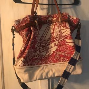 Lauren by Ralph Lauren Nautical Print Purse